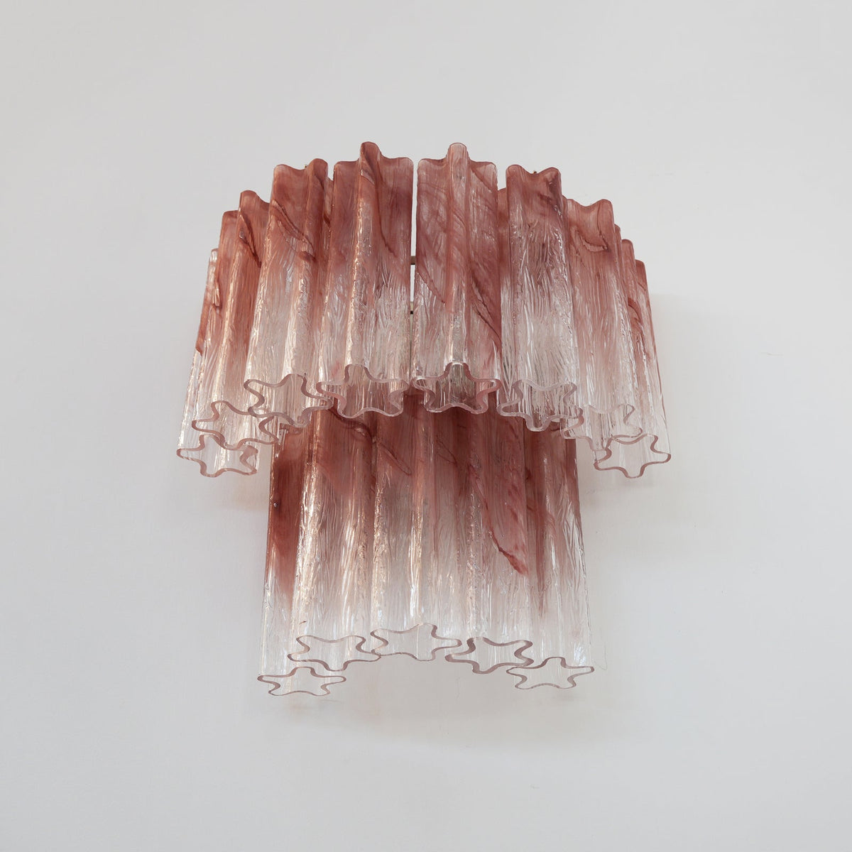 Lioreeria lampada da parete in vetro Rosa a Lame Effetto Acquerello romantico