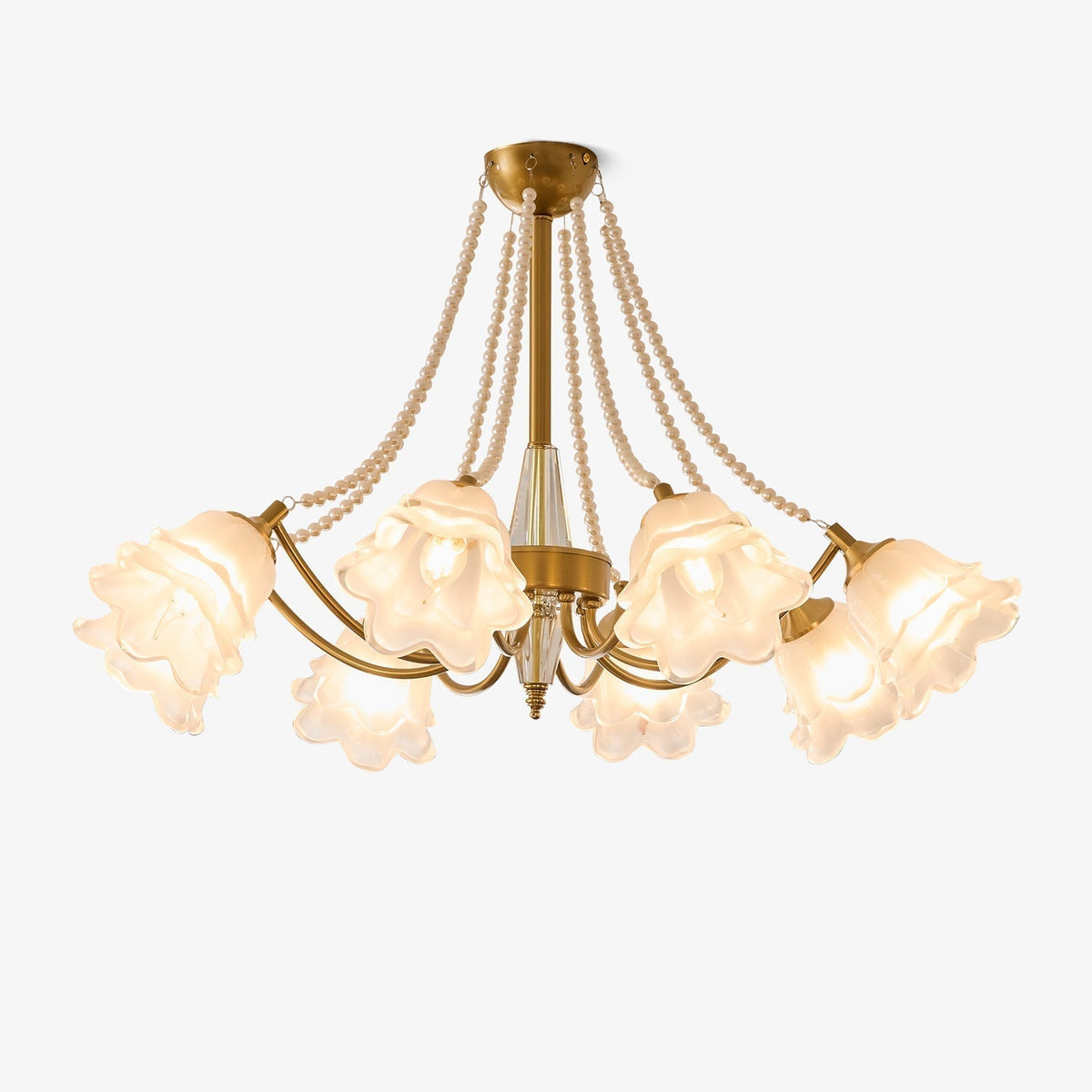 Allirila lampadario Eleganza vintage Bloom Perle vetro