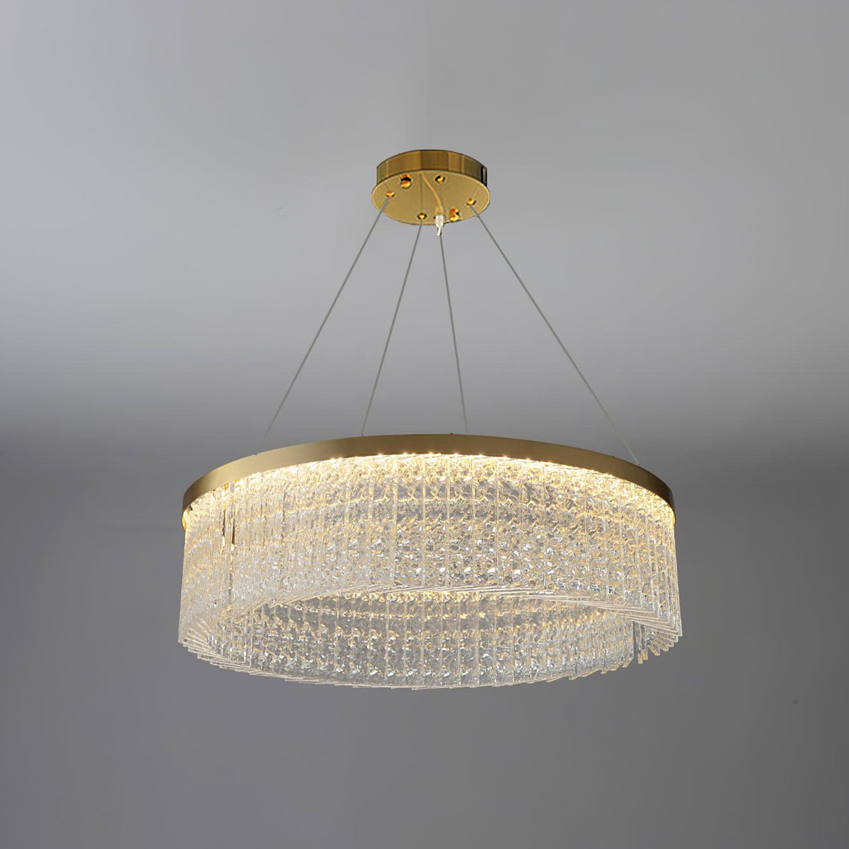 Seluira lampadario Round Halo Crystal