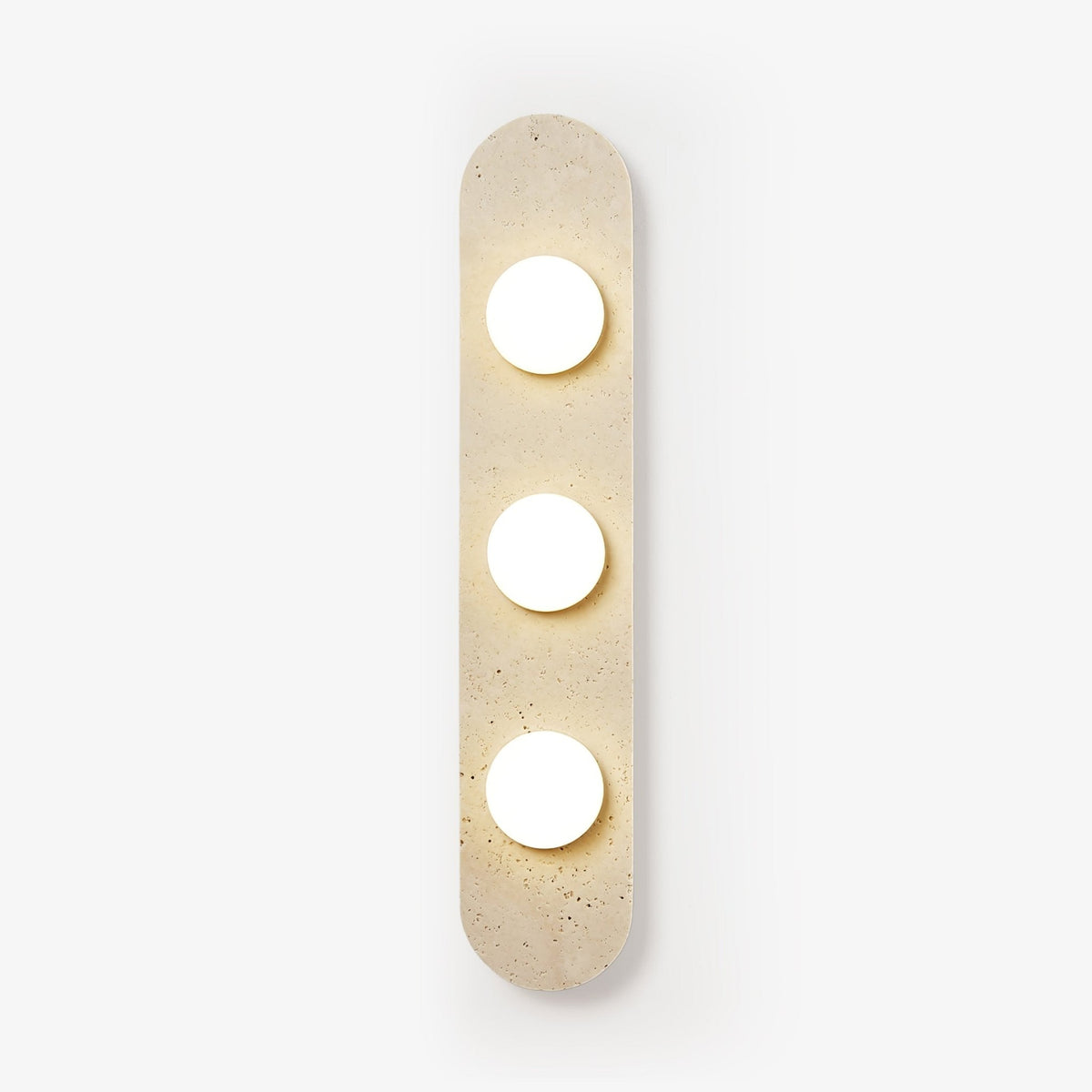 Zasoliel lampada da parete minimalista in travertino Giallo