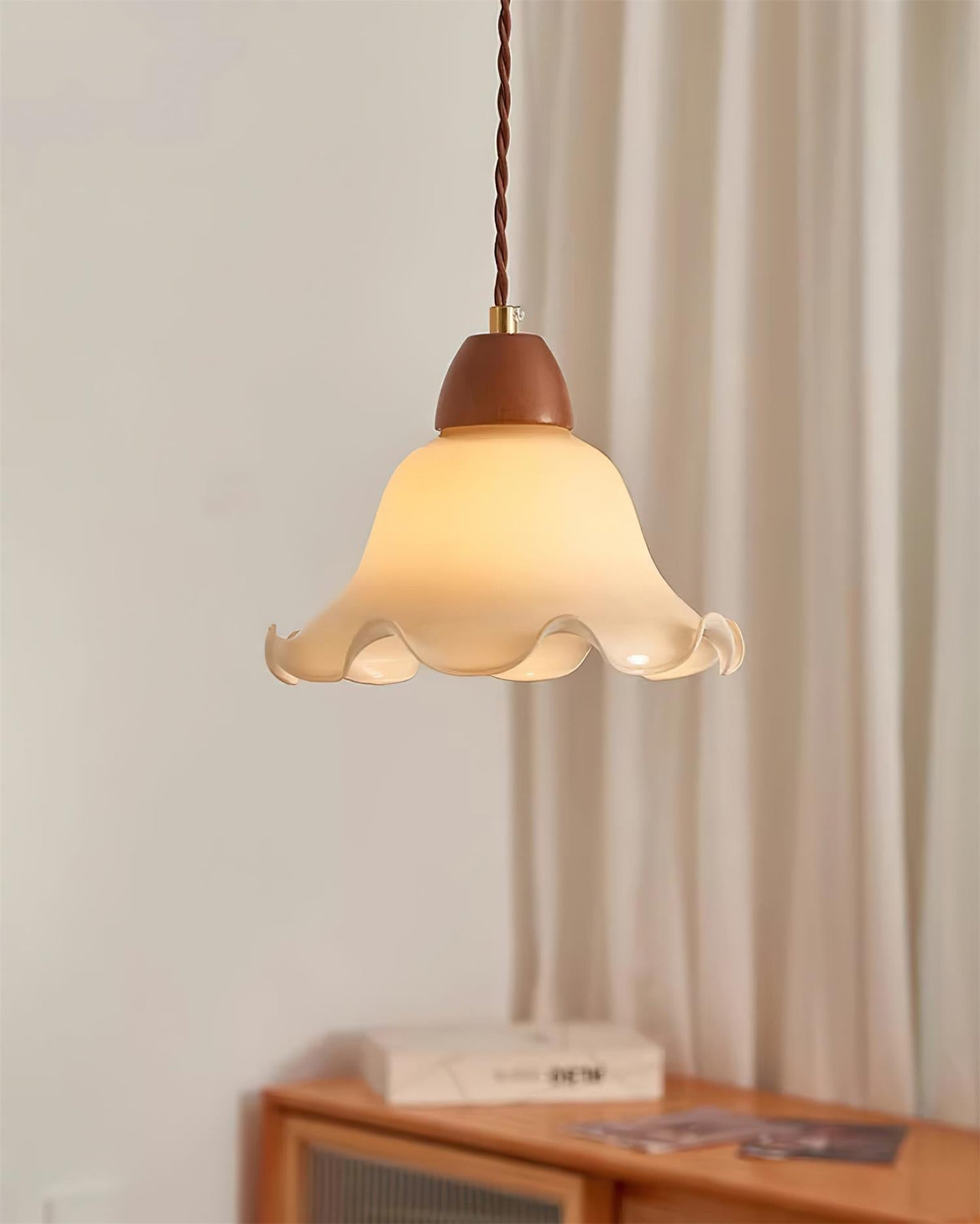 Glyna lampada a sospensione ondulata