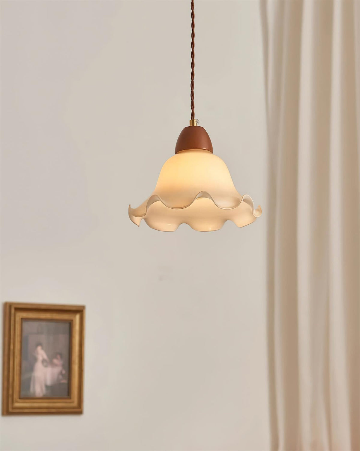 Glyna lampada a sospensione ondulata