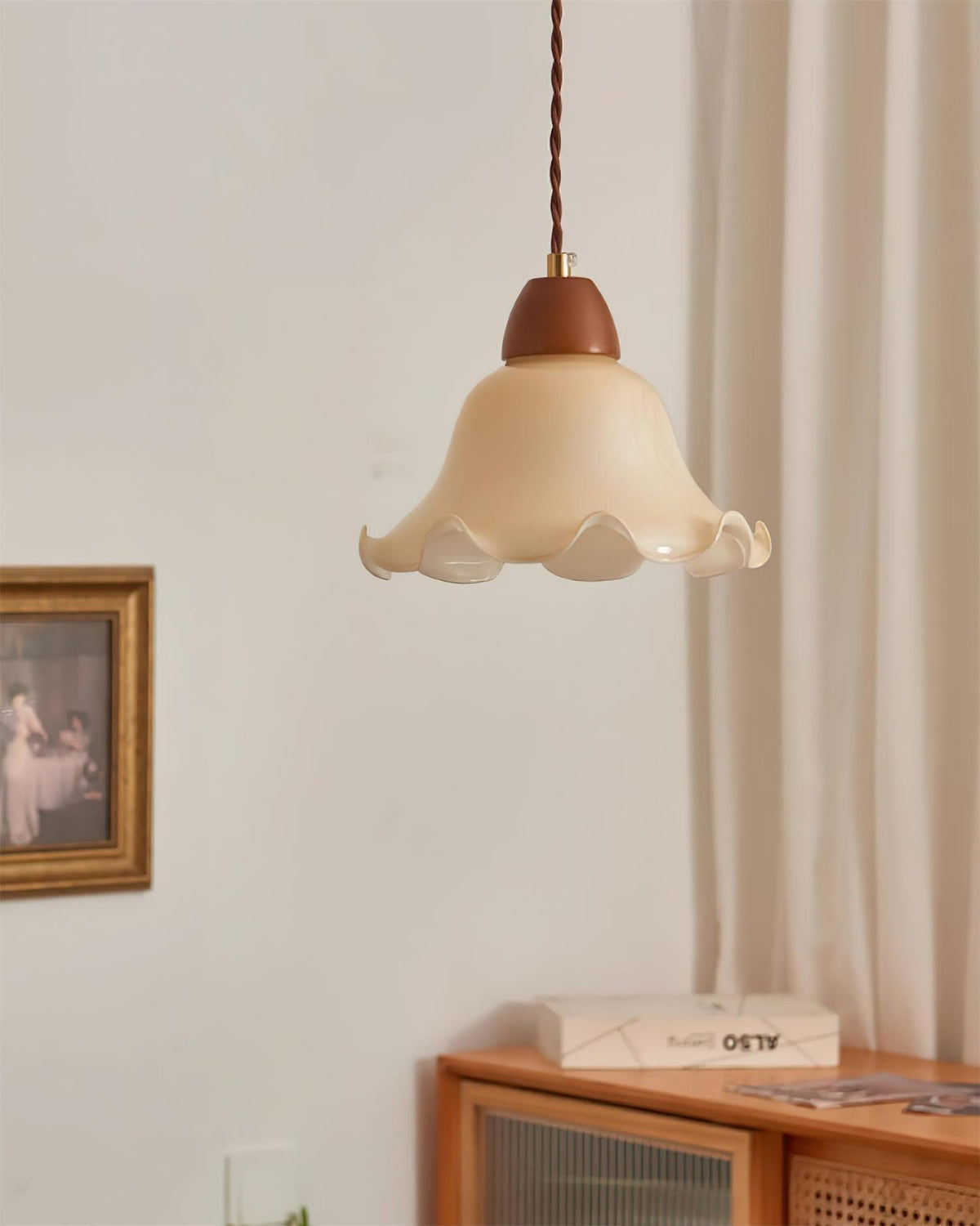 Glyna lampada a sospensione ondulata