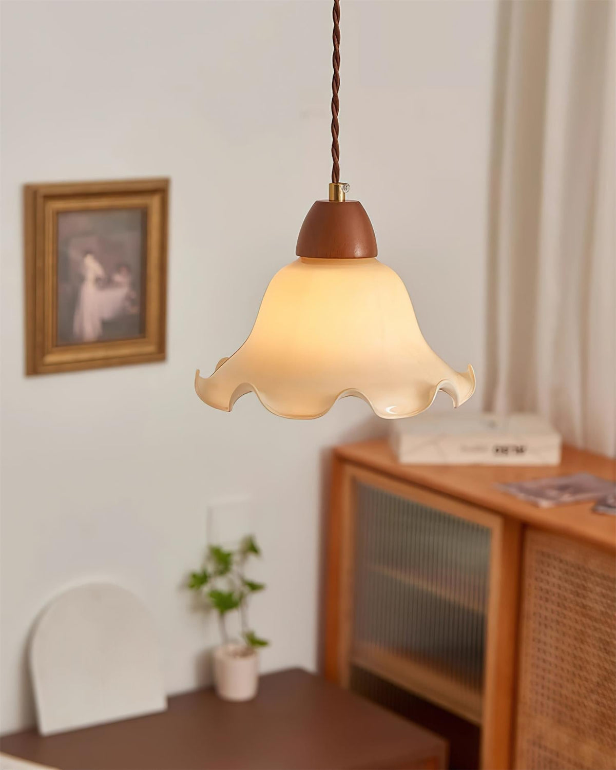 Glyna lampada a sospensione ondulata