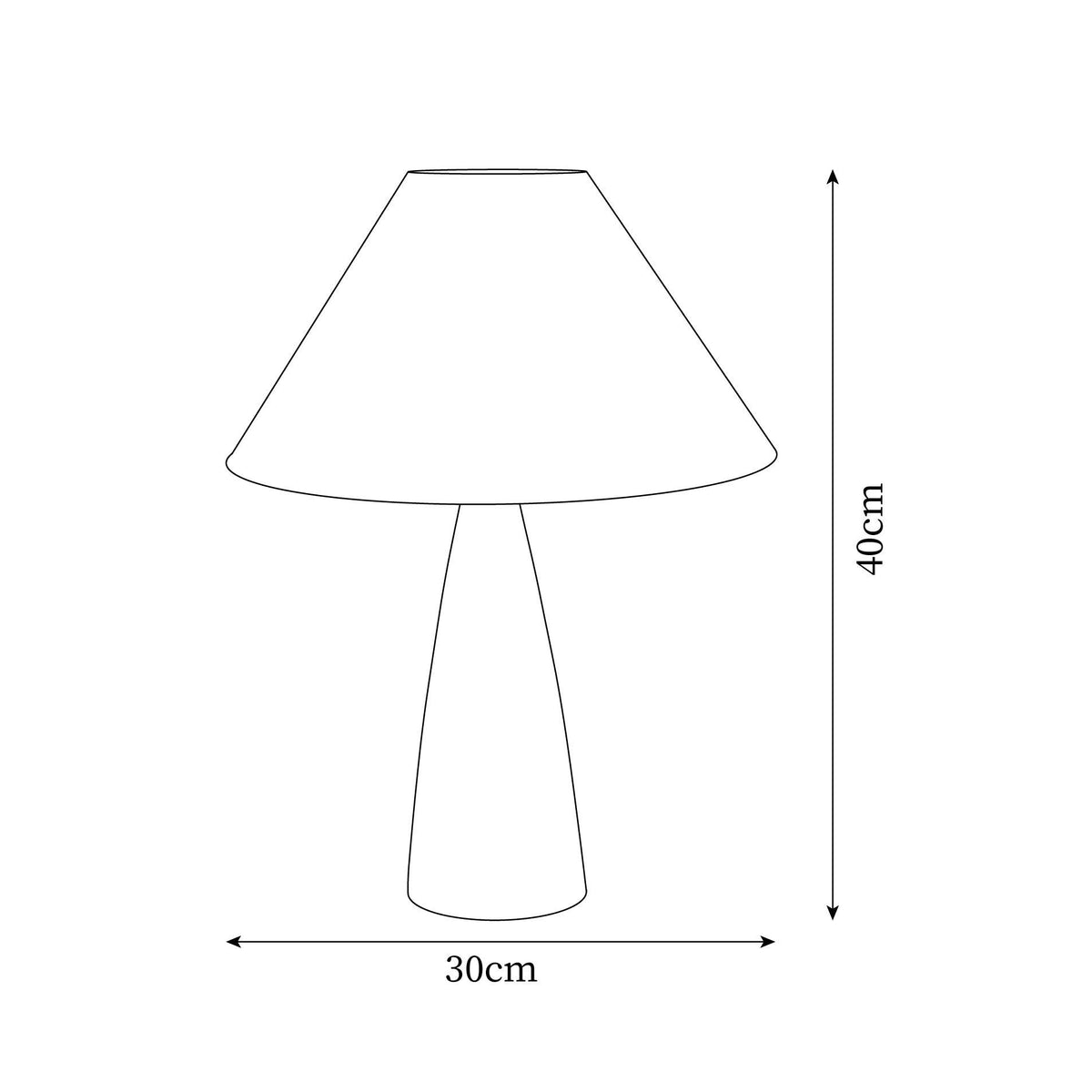 Taper lampada da tavolo