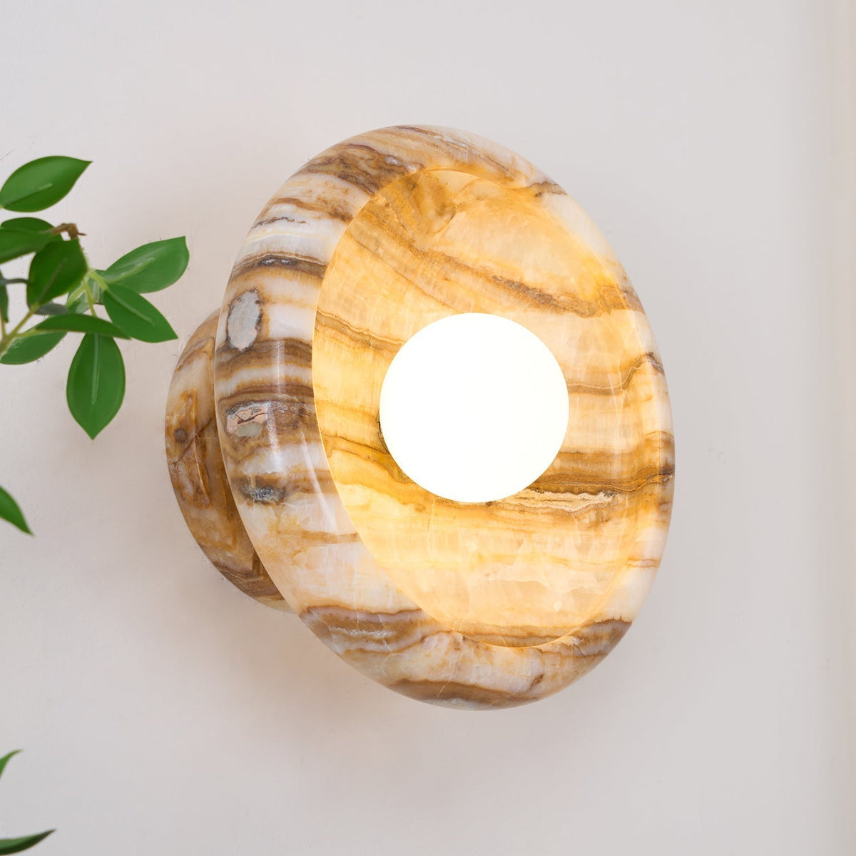 Onvix Natural Onyx lampada da parete