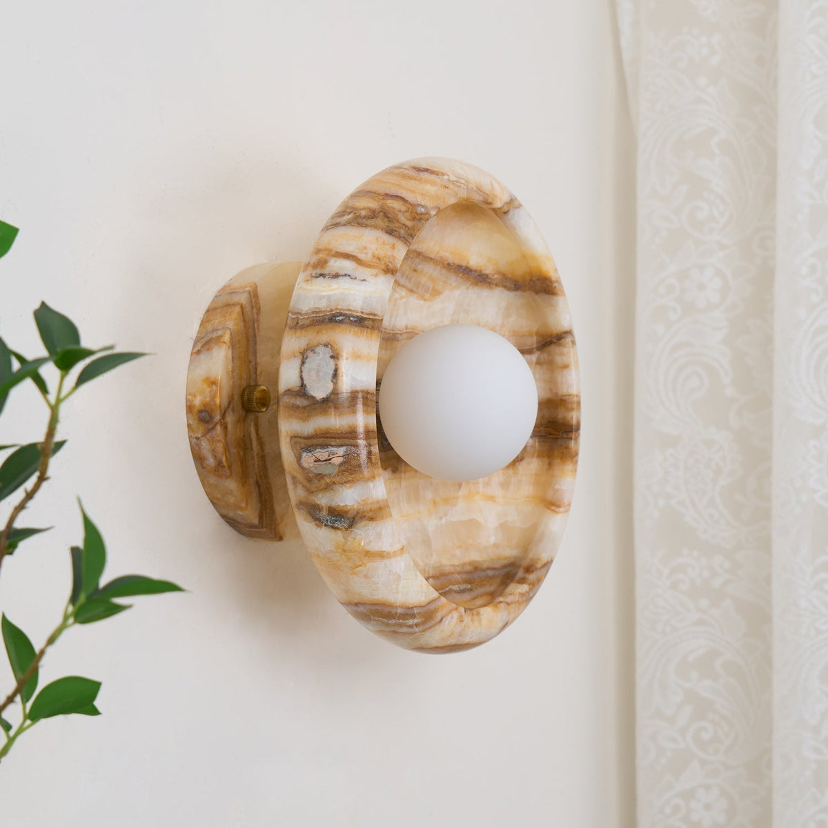 Onvix Natural Onyx lampada da parete