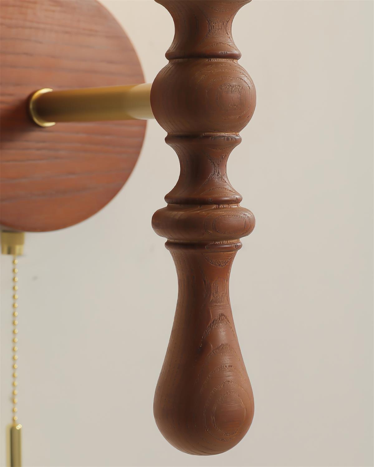 Applique Applicazione in legno noce