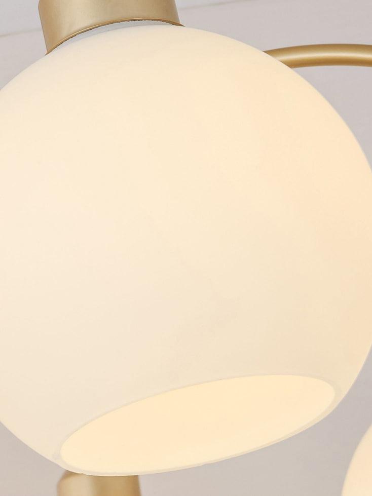 Zusk lampadario in vetro scultoreo dorato moderno 8 luci
