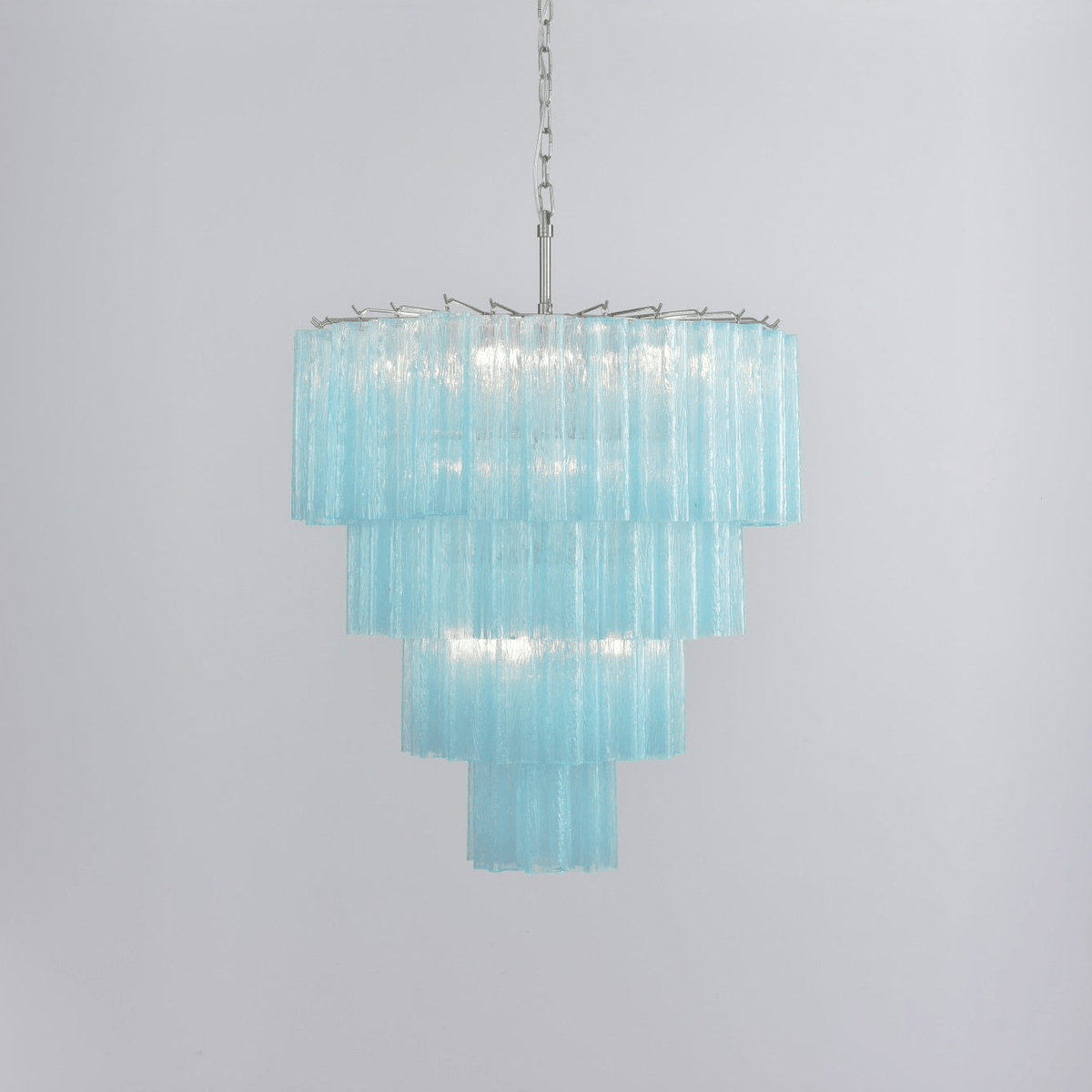 Velanora lampadario a Cascata in vetro Stratificato elegante vintage