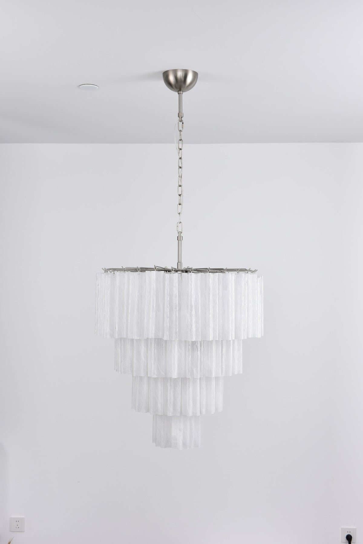Velanora lampadario a Cascata in vetro Stratificato elegante vintage