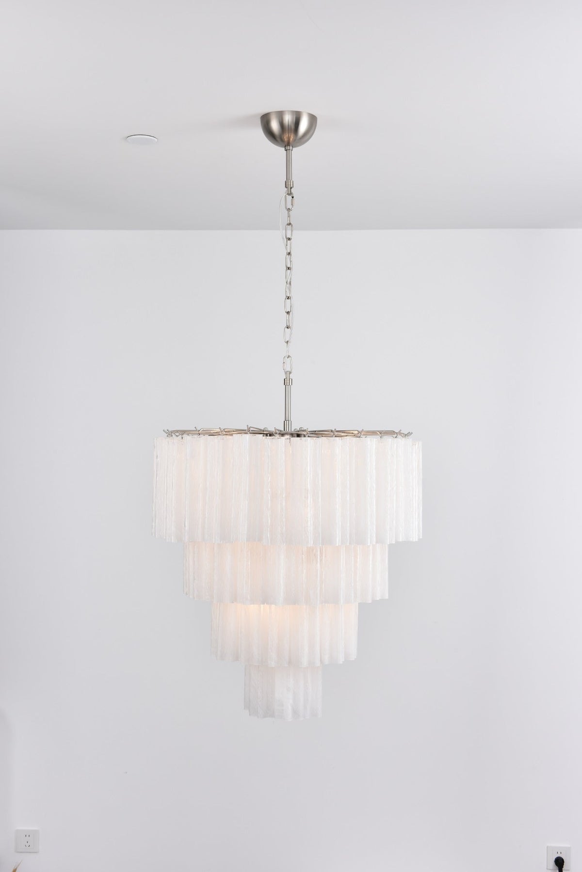 Velanora lampadario a Cascata in vetro Stratificato elegante vintage