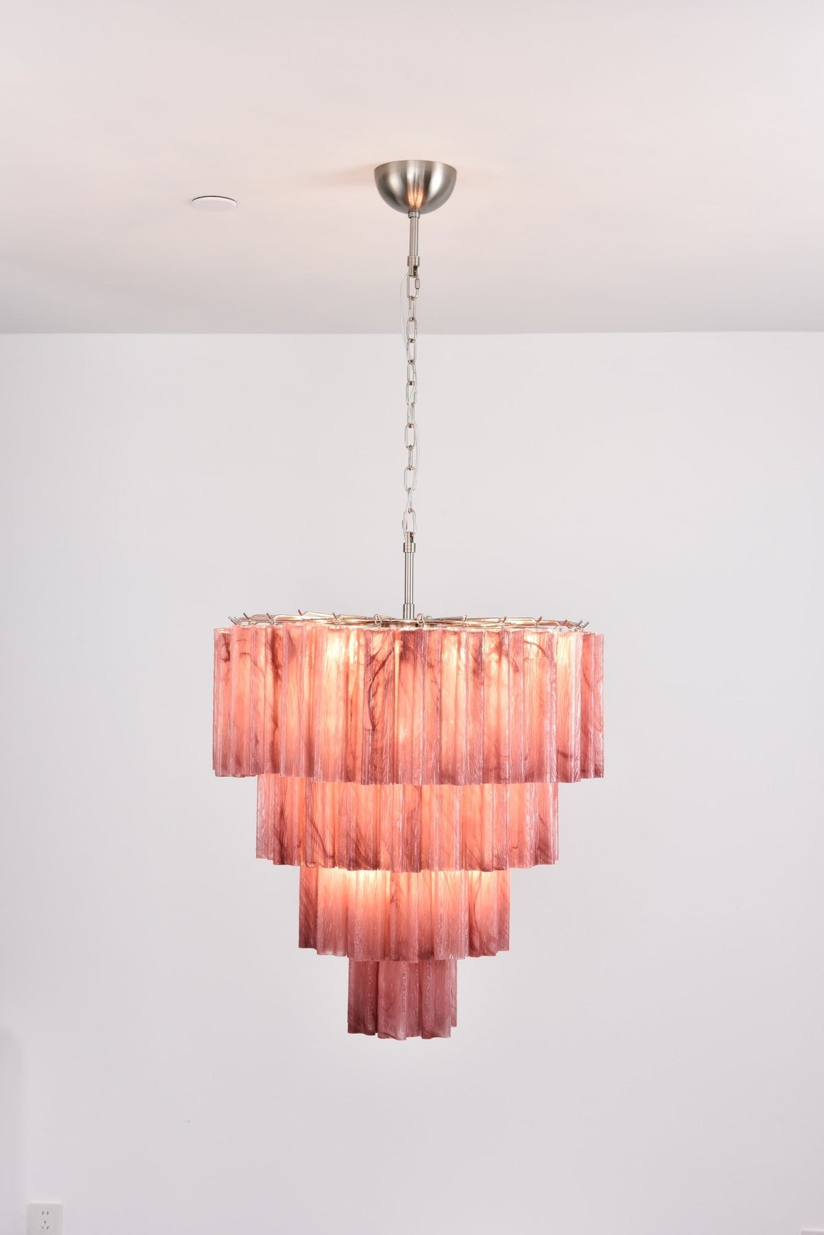 Velanora lampadario a Cascata in vetro Stratificato elegante vintage