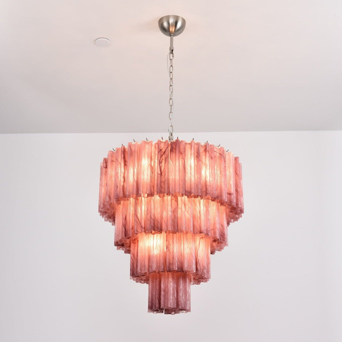 Velanora lampadario a Cascata in vetro Stratificato elegante vintage