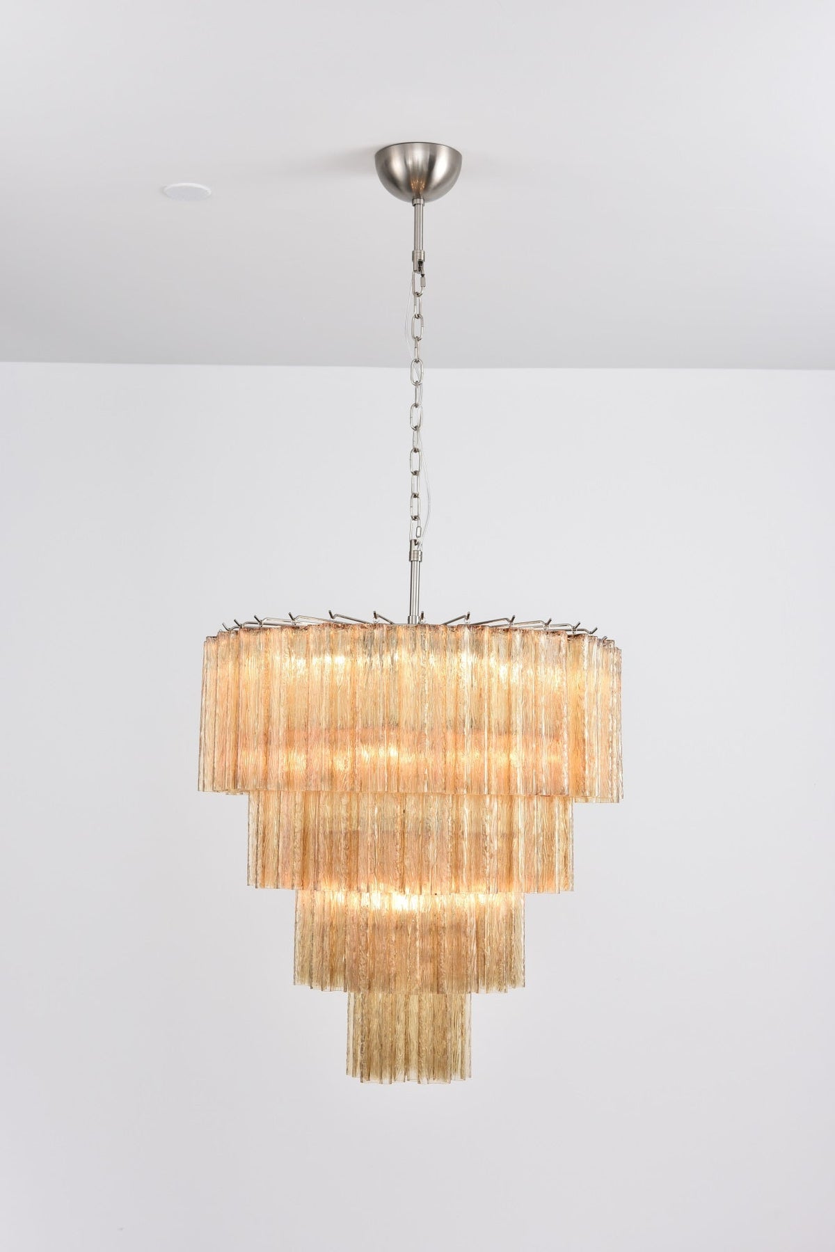Velanora lampadario a Cascata in vetro Stratificato elegante vintage