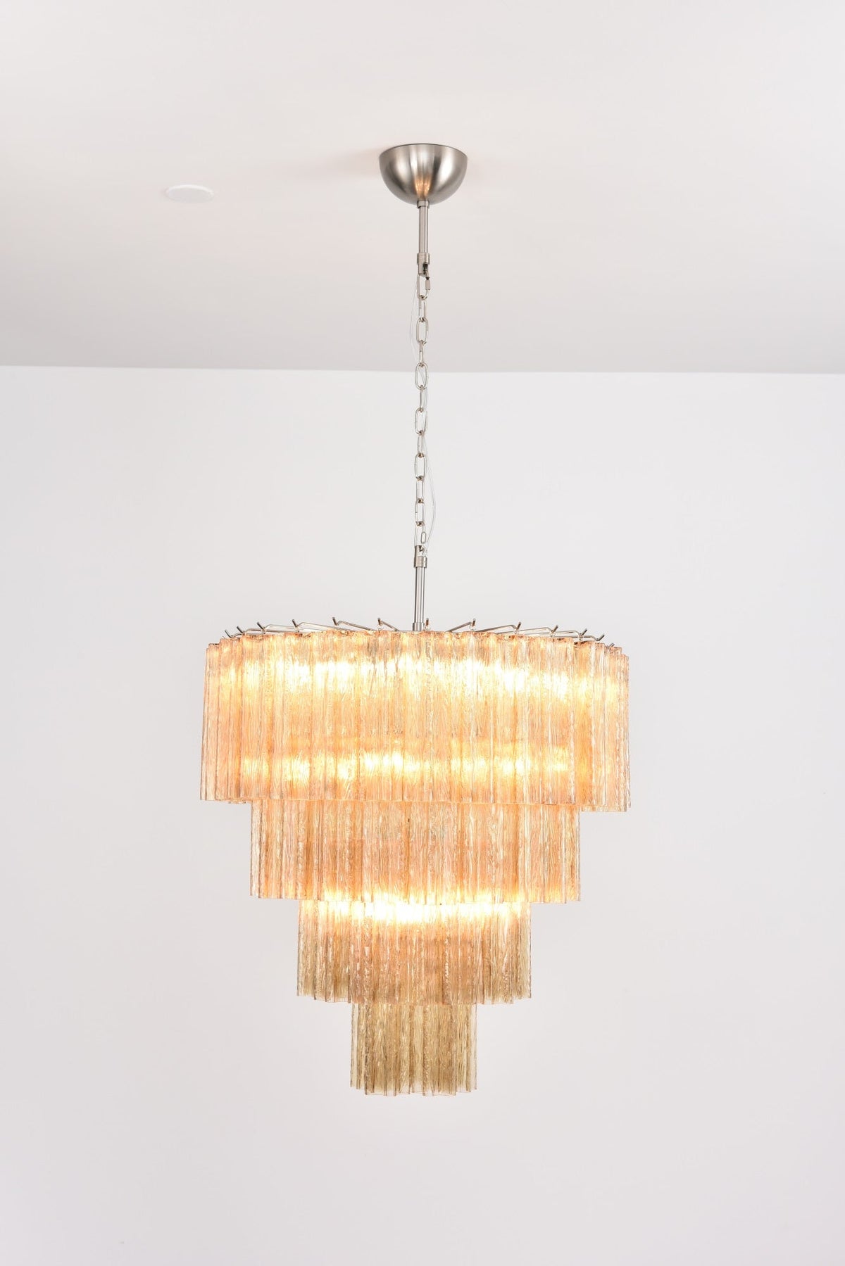 Velanora lampadario a Cascata in vetro Stratificato elegante vintage