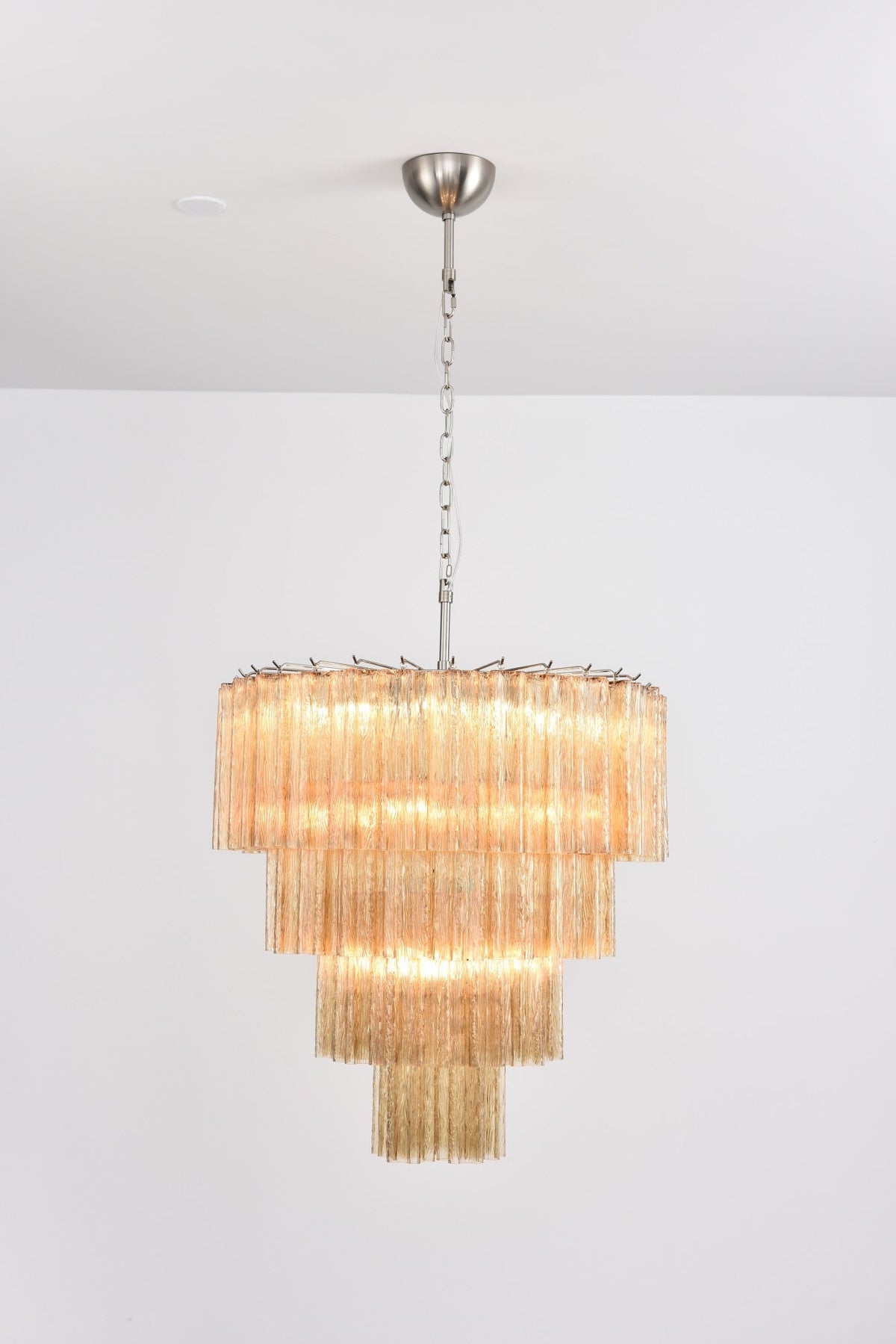 Velanora lampadario a Cascata in vetro Stratificato elegante vintage
