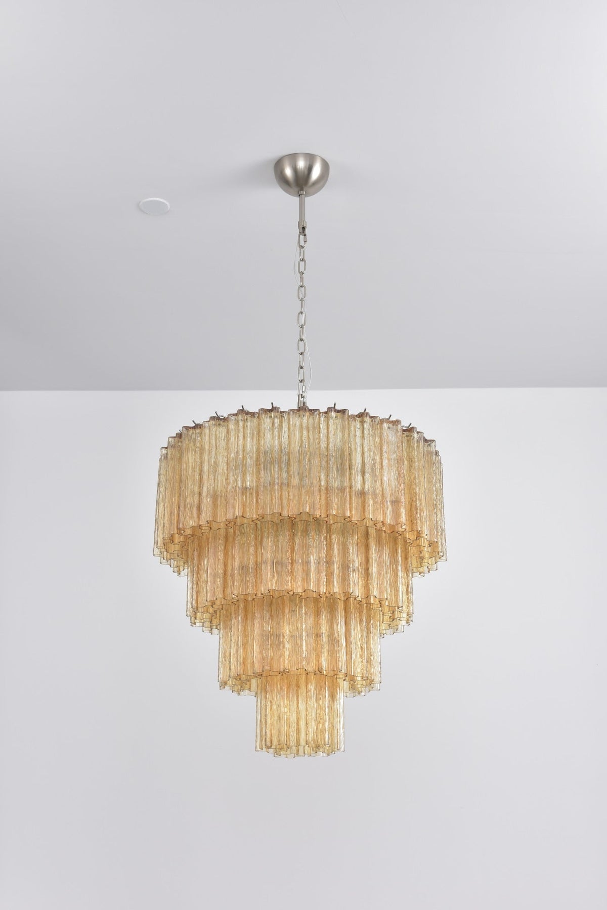 Velanora lampadario a Cascata in vetro Stratificato elegante vintage