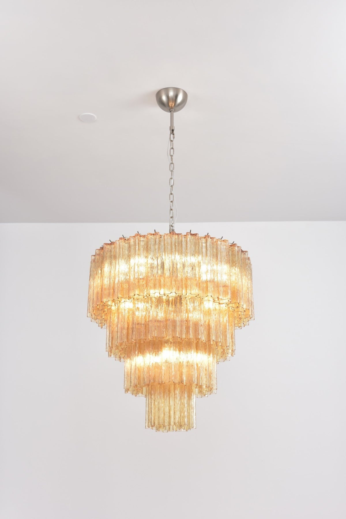 Velanora lampadario a Cascata in vetro Stratificato elegante vintage