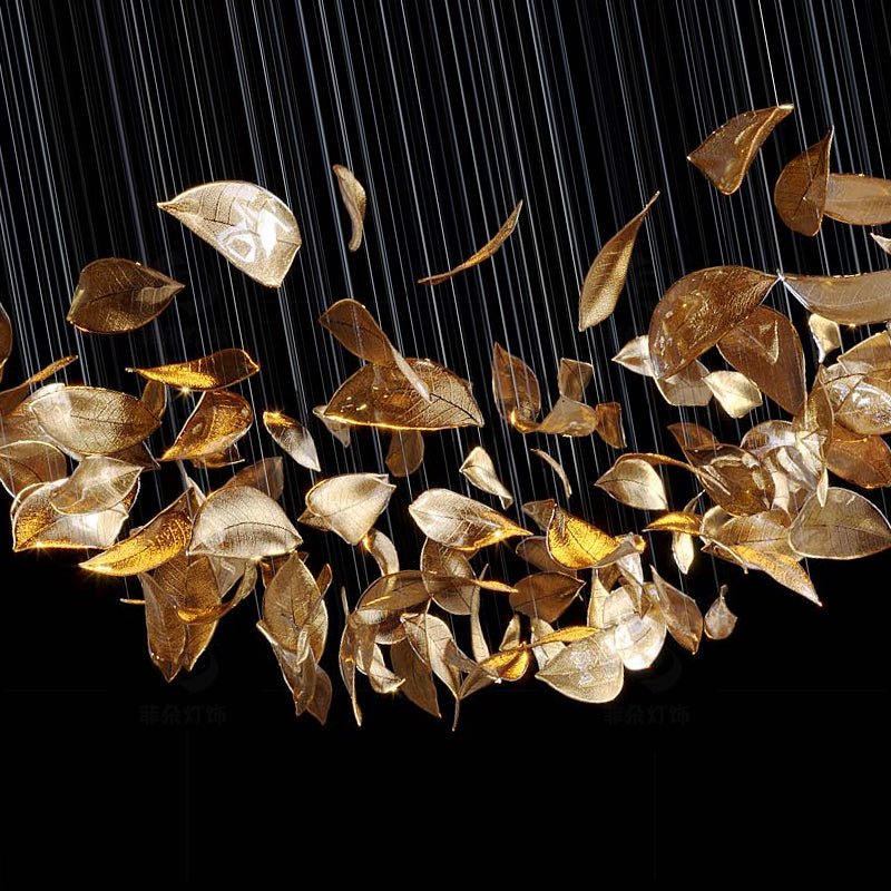 Darien Iridescent Leaf lampada a sospensione