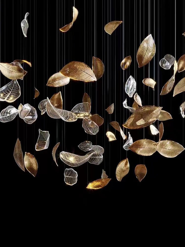 Darien Iridescent Leaf lampada a sospensione