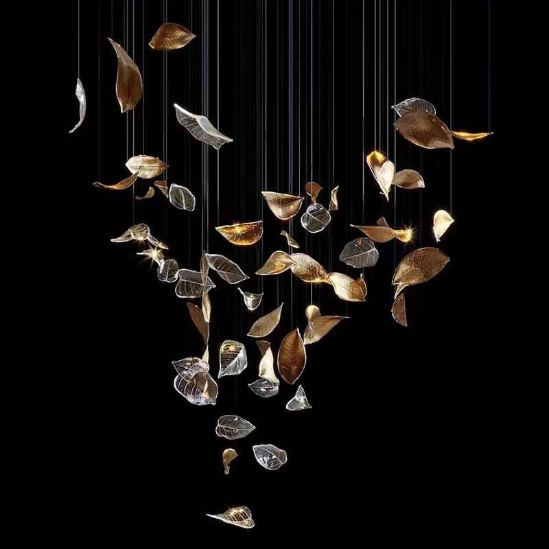 Darien Iridescent Leaf lampada a sospensione