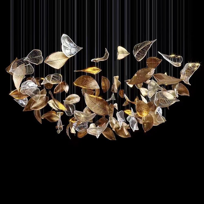 Darien Iridescent Leaf lampada a sospensione