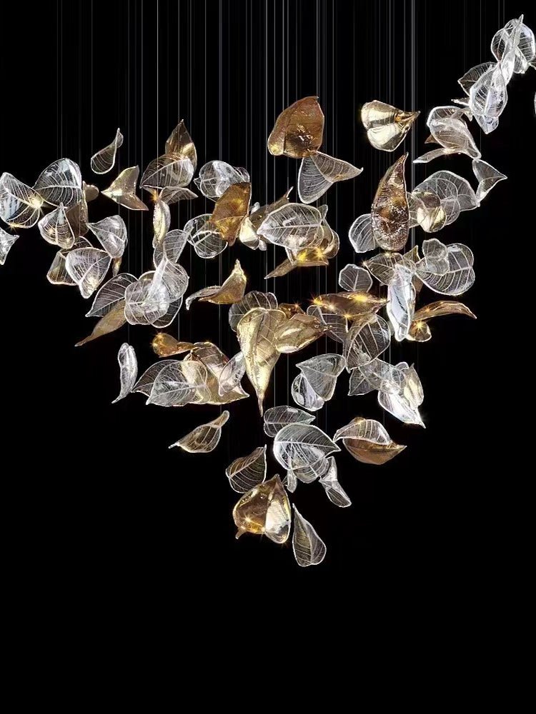Darien Iridescent Leaf lampada a sospensione