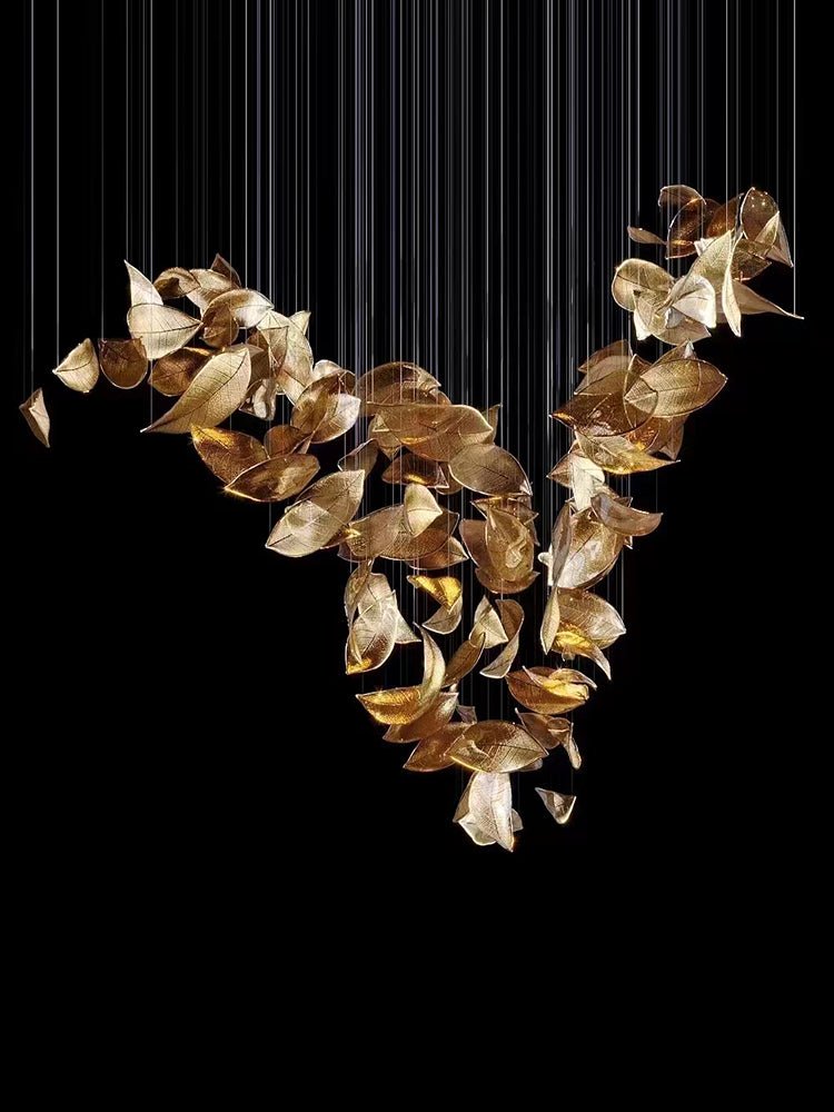 Darien Iridescent Leaf lampada a sospensione