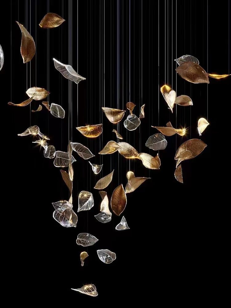 Darien Iridescent Leaf lampada a sospensione