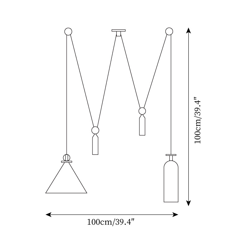 Noro lampada a sospensione Multi-Shape Regolabile