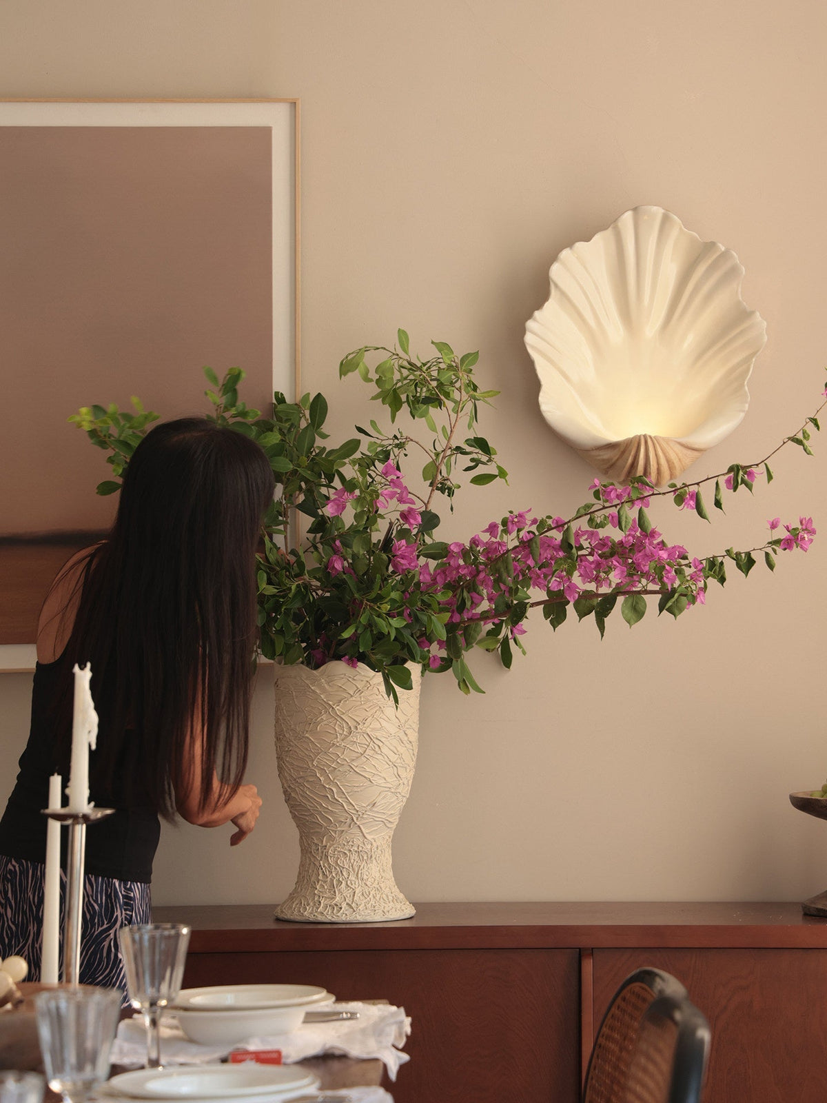 Shell applique