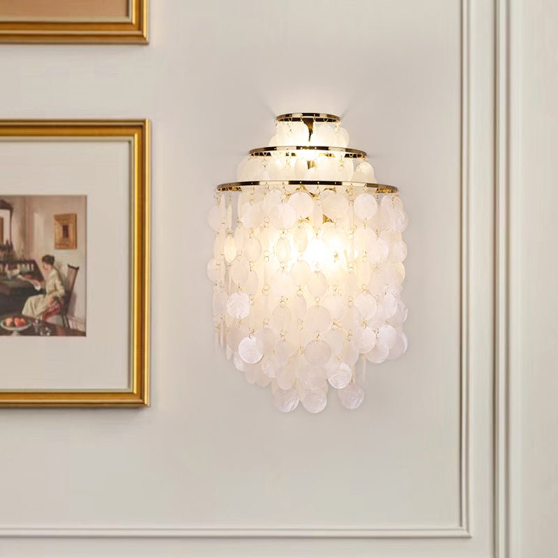Shell Postmodern Luxury Cascading lampada da parete
