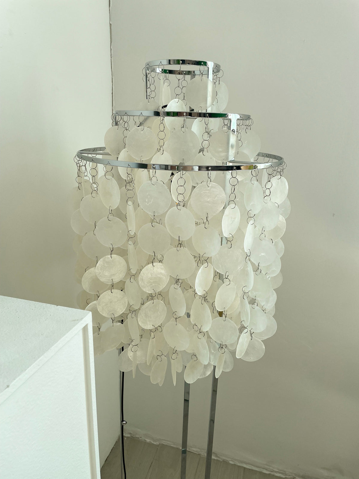 Wern lampada da terra Glam vetro
