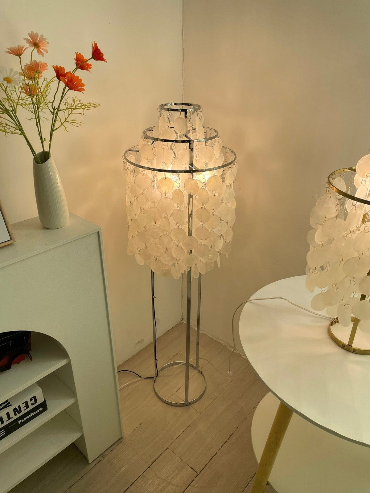 Wern lampada da terra Glam vetro