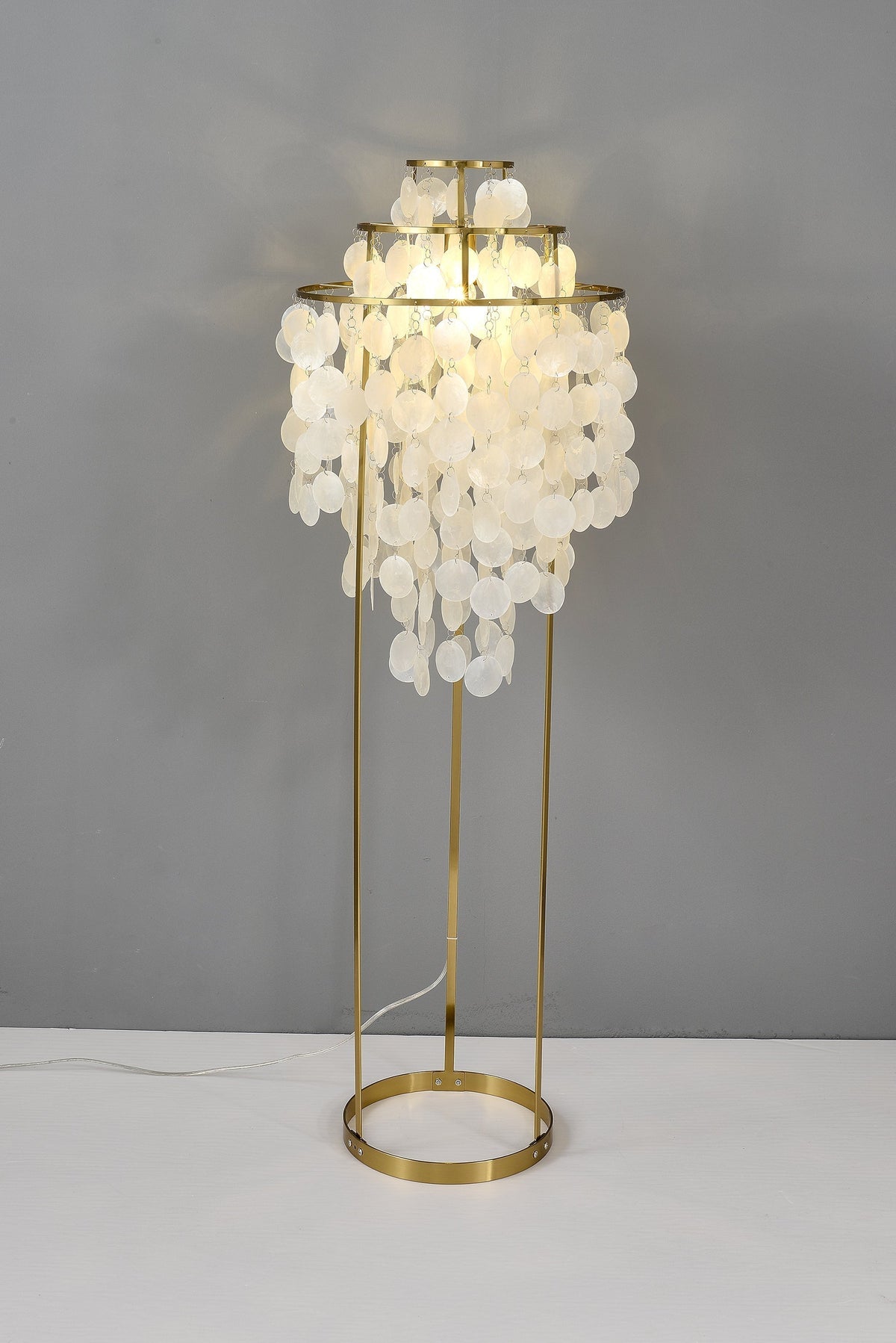 Wern lampada da terra Glam vetro