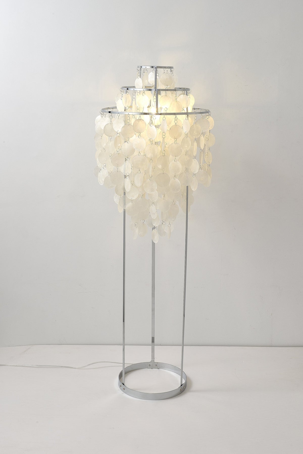 Wern lampada da terra Glam vetro