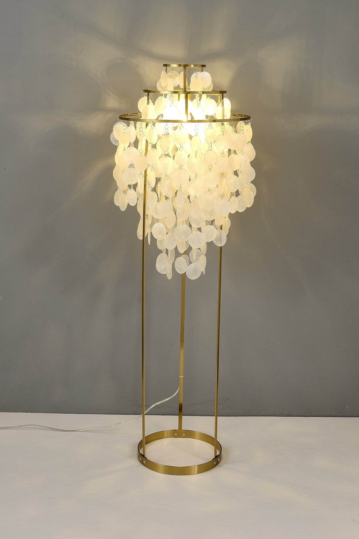 Wern lampada da terra Glam vetro
