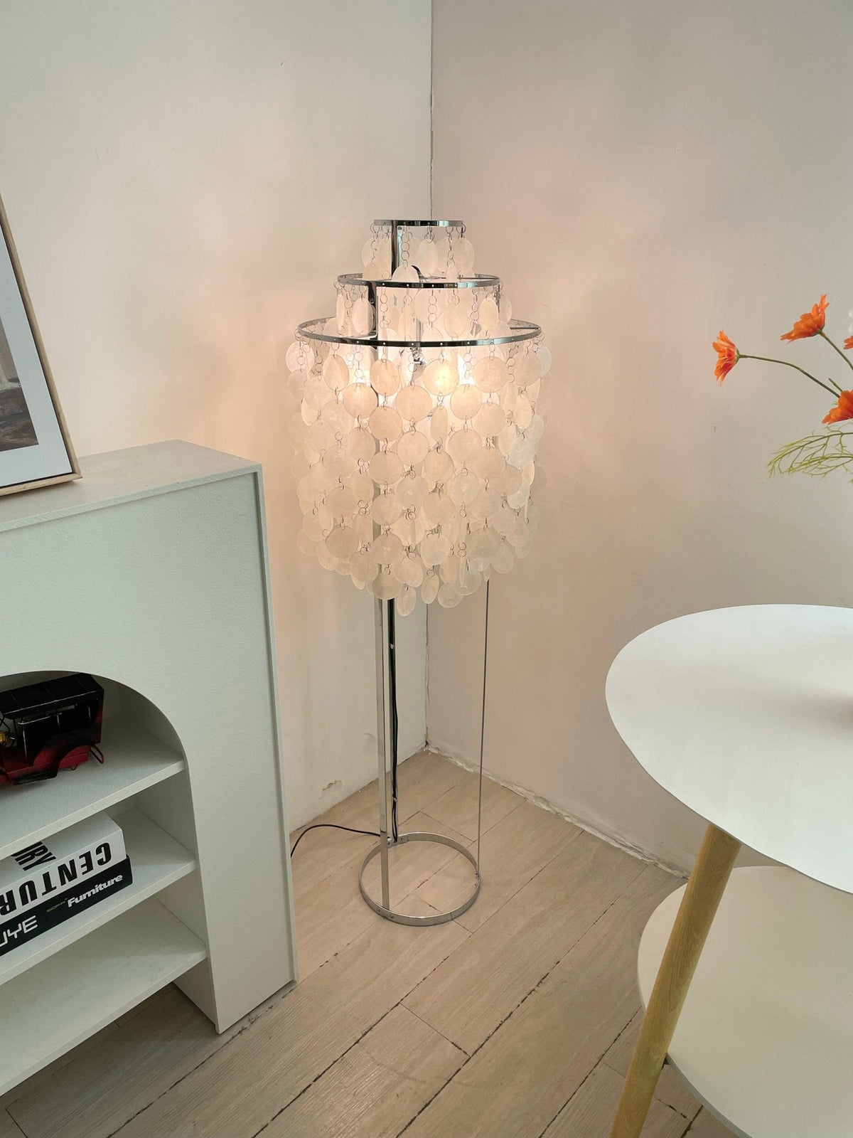 Wern lampada da terra Glam vetro