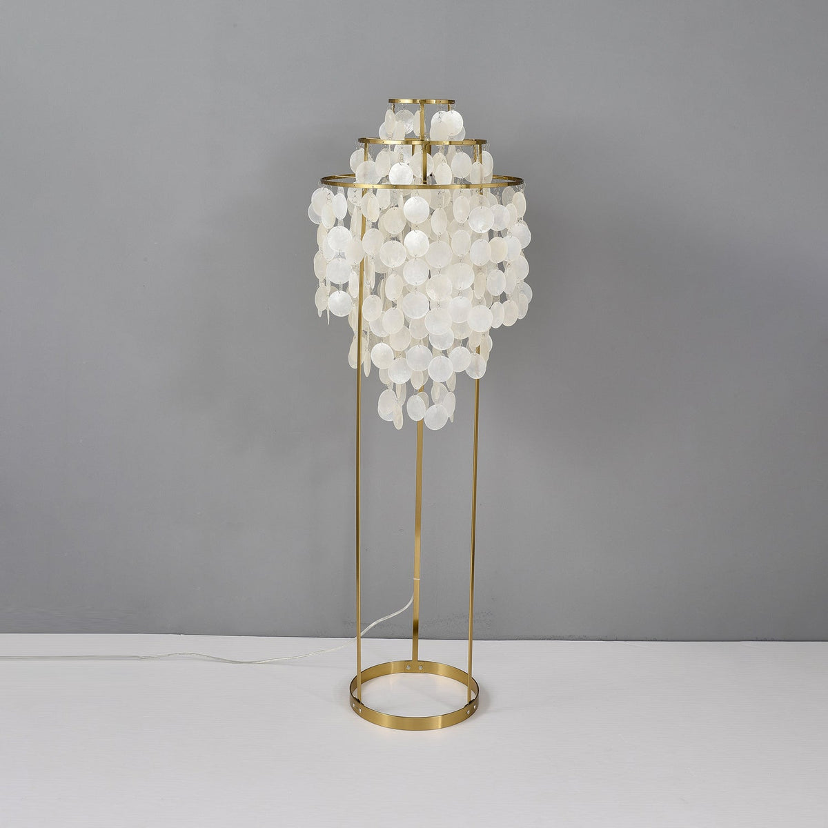Wern lampada da terra Glam vetro