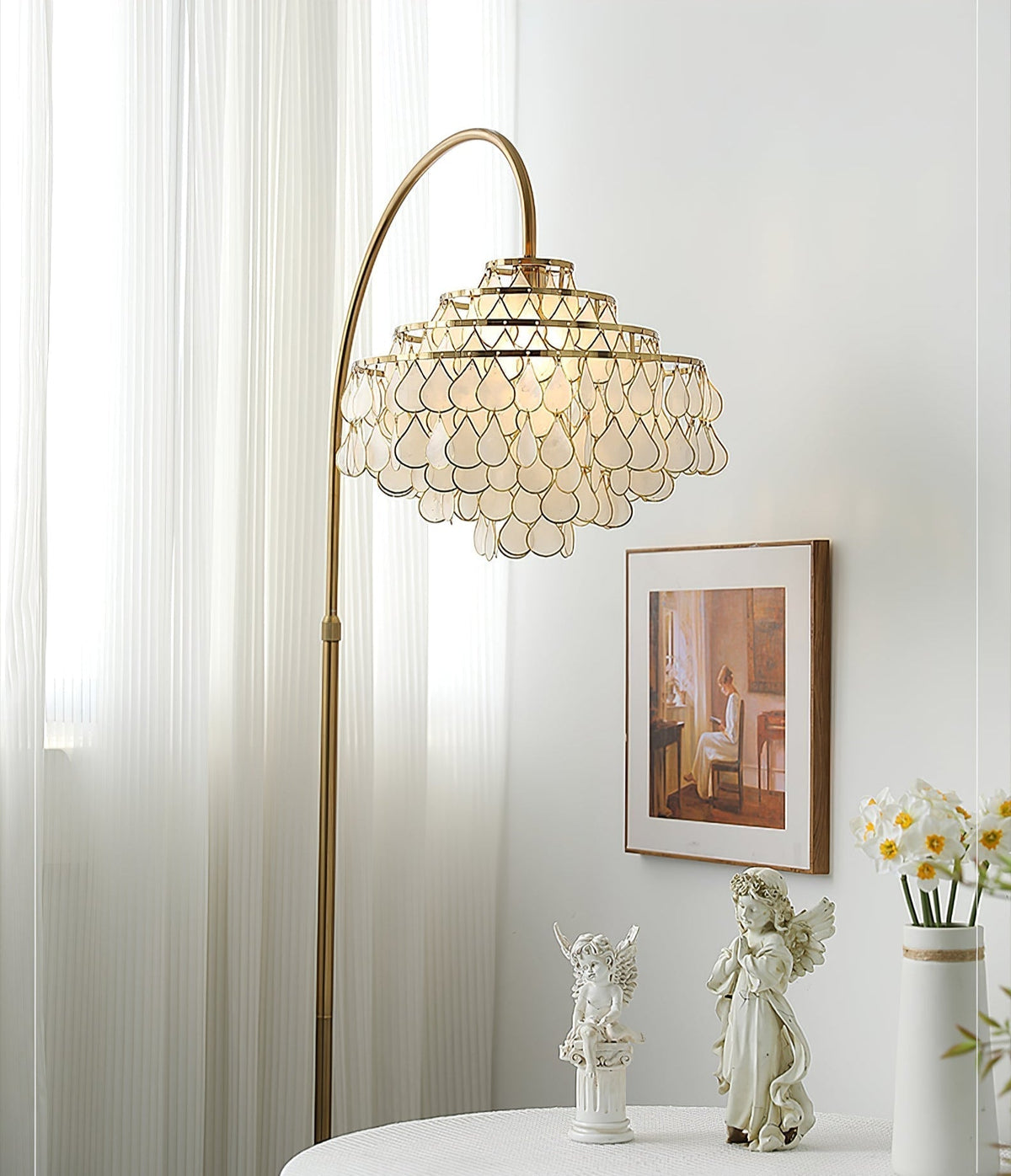 Emily lampada da terra Luxury Shell