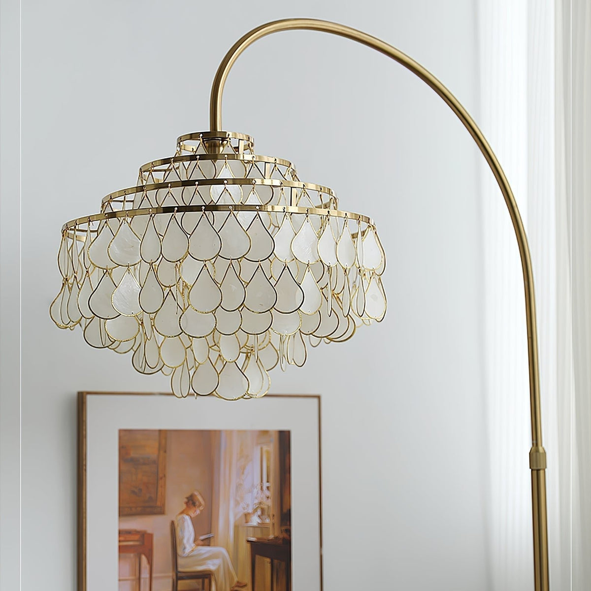 Emily lampada da terra Luxury Shell