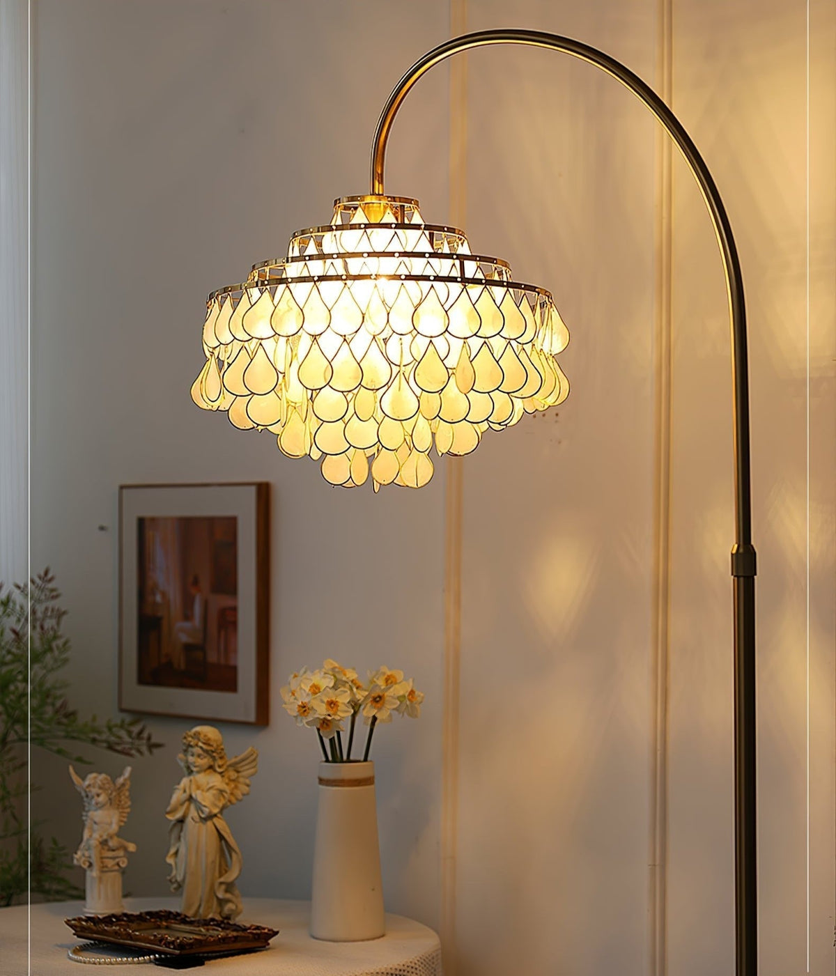 Emily lampada da terra Luxury Shell