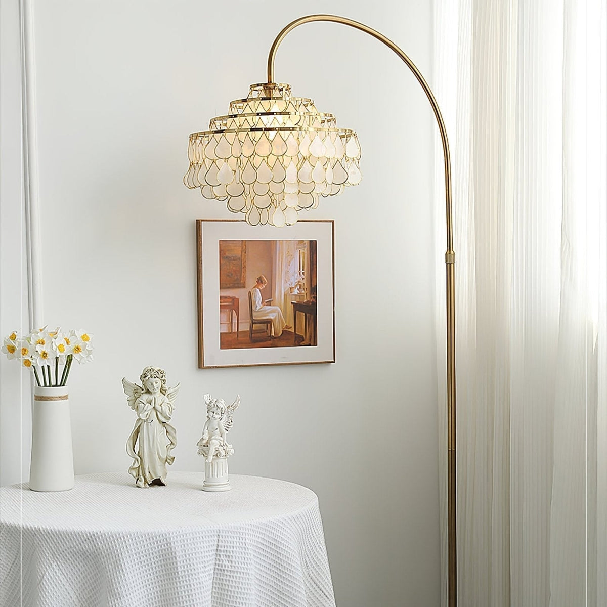 Emily lampada da terra Luxury Shell