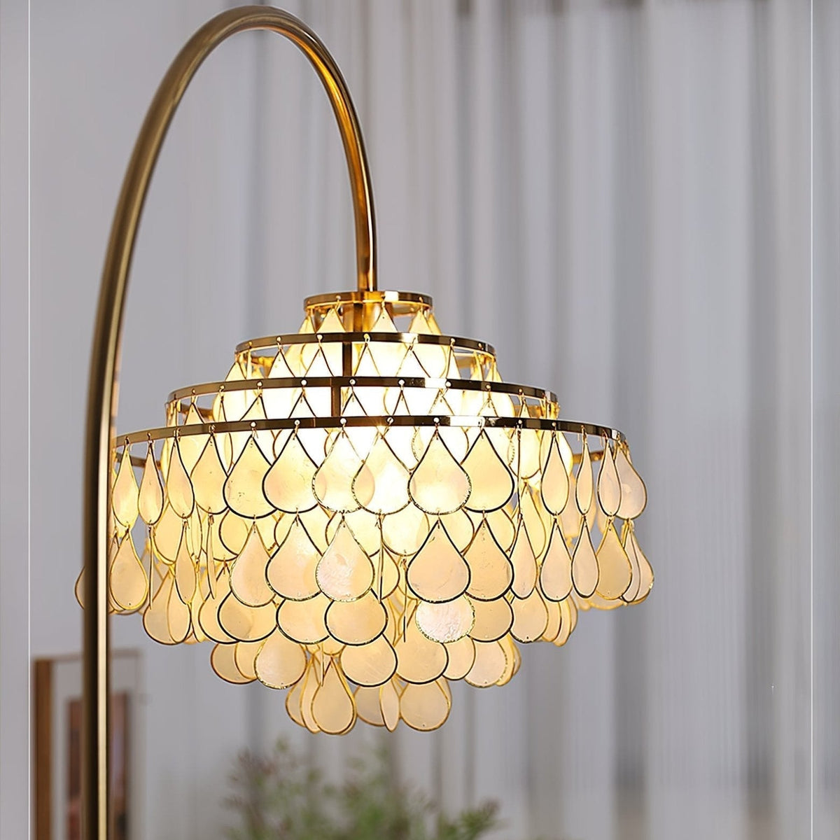 Emily lampada da terra Luxury Shell