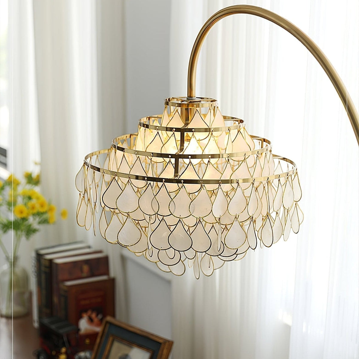 Emily lampada da terra Luxury Shell