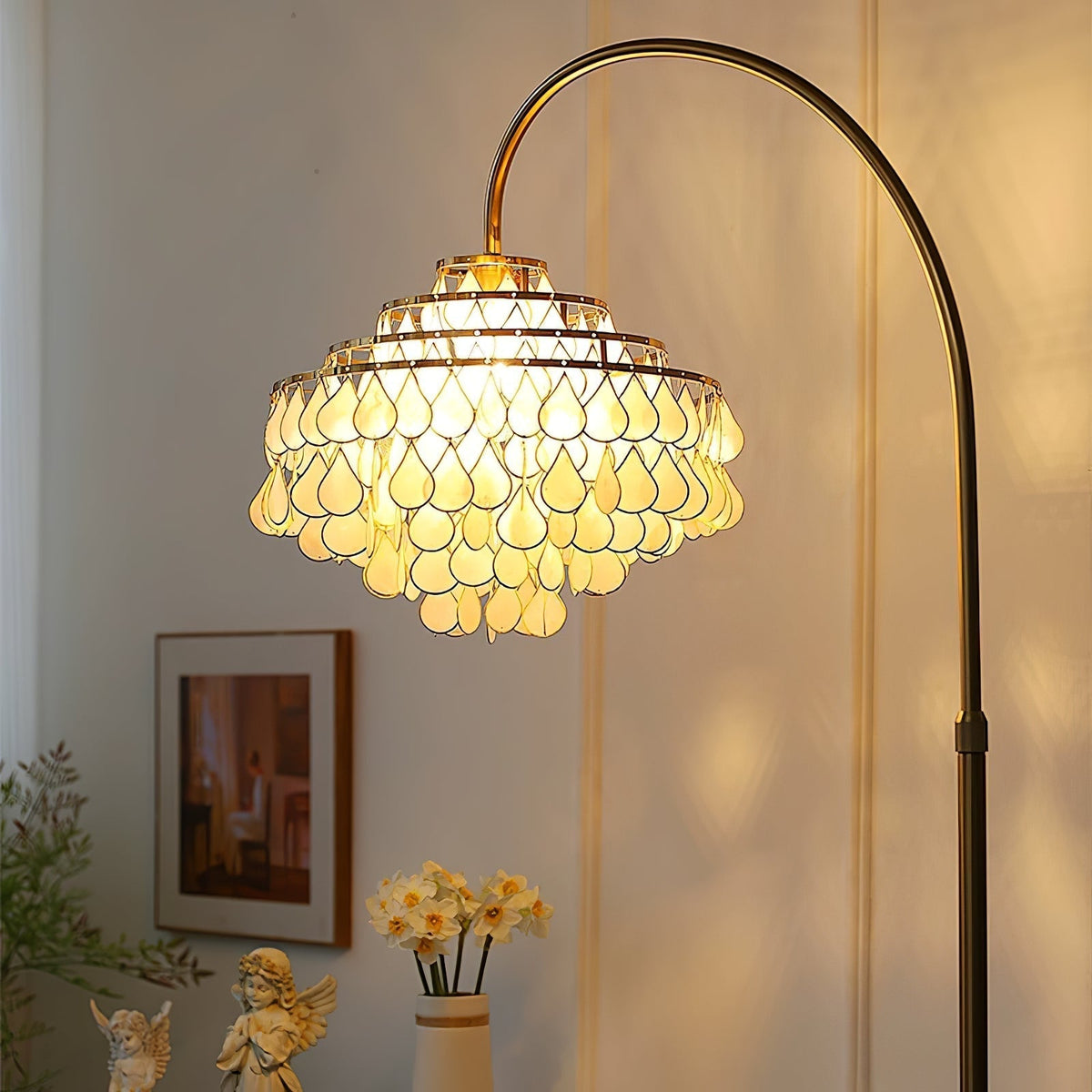 Emily lampada da terra Luxury Shell