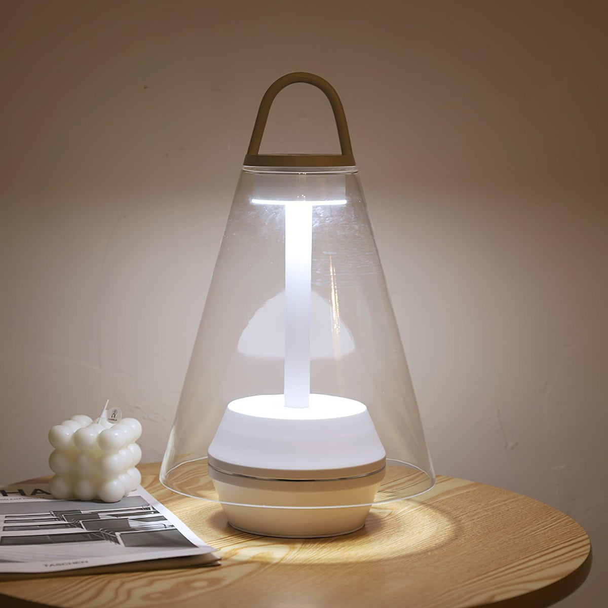 Emarir lampada da tavolo in vetro scandinavo