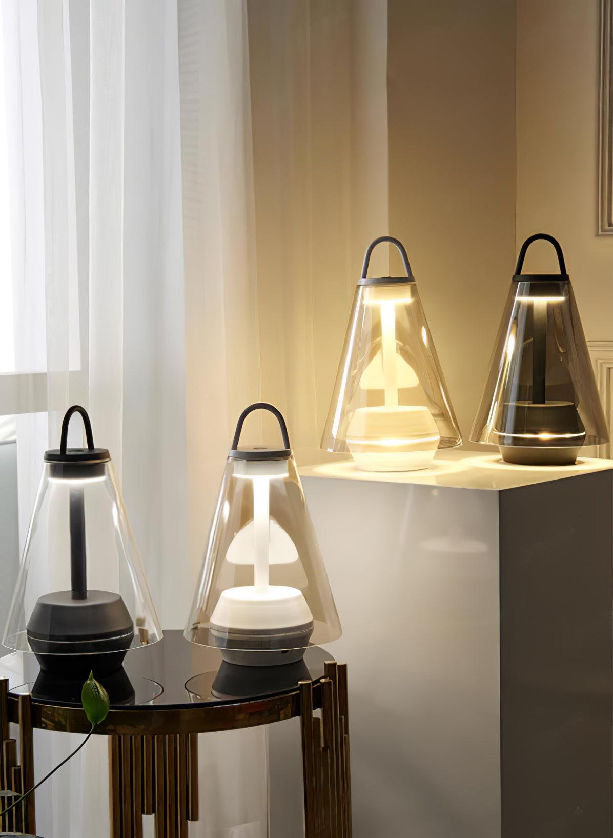 Emarir lampada da tavolo in vetro scandinavo