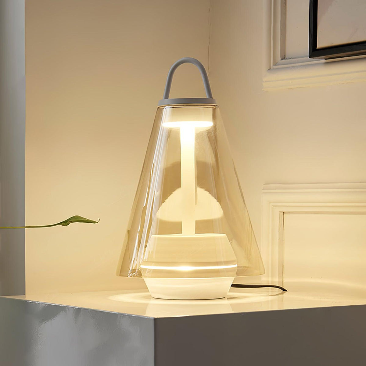 Emarir lampada da tavolo in vetro scandinavo